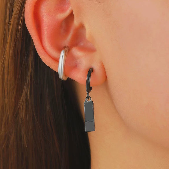 Jewelry Exaggerated Personality Geometric Copper Electroplated Earrings