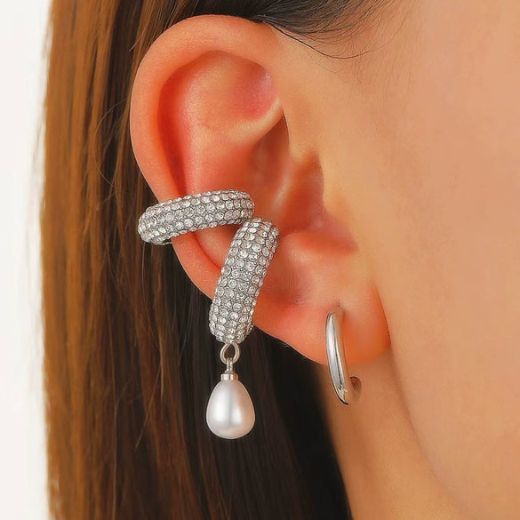 Jewelry Exaggerated Personality Geometric Copper Electroplated Earrings