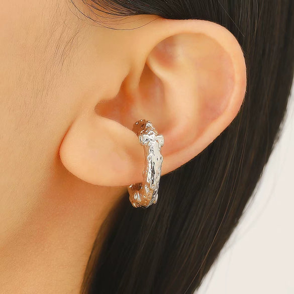 Jewelry Exaggerated Personality Geometric Copper Electroplated Earrings
