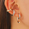 Jewelry Exaggerated Personality Geometric Copper Electroplated Earrings