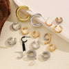 Jewelry Exaggerated Personality Geometric Copper Electroplated Earrings