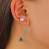 Jewelry Exaggerated Personality Geometric Copper Electroplated Earrings