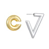 Jewelry Exaggerated Personality Geometric Copper Electroplated Earrings