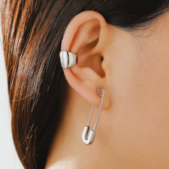 Jewelry Exaggerated Personality Geometric Copper Electroplated Earrings
