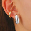 Jewelry Exaggerated Personality Geometric Copper Electroplated Earrings