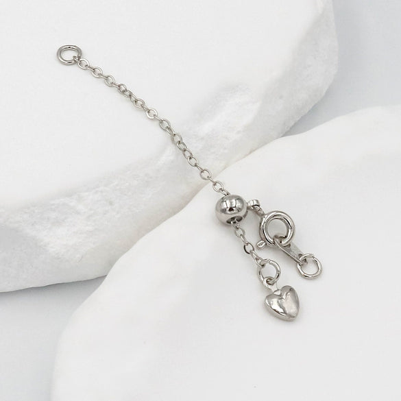 Jewelry Extension Chain Gold Plated Peach Heart Pendant Electroplating