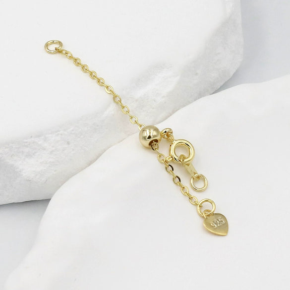 Jewelry Extension Chain Gold Plated Peach Heart Pendant Electroplating