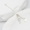 Jewelry Extension Chain Gold Plated Peach Heart Pendant Electroplating