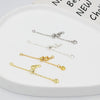 Jewelry Extension Chain Gold Plated Peach Heart Pendant Electroplating