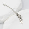 Jewelry Extension Chain Gold Plated Peach Heart Pendant Electroplating