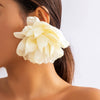 Jewelry Fabric Flower Exaggerated Handmade Earrings
