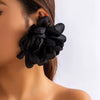 Jewelry Fabric Flower Exaggerated Handmade Earrings