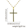 Jewelry Fashion Pendant Copper Zircon Goldplated Cross Lip Chain Electroplating Geometric Style