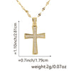 Jewelry Fashion Pendant Copper Zircon Goldplated Cross Lip Chain Electroplating Geometric Style