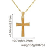 Jewelry Fashion Pendant Copper Zircon Goldplated Cross Lip Chain Electroplating Geometric Style