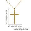 Jewelry Fashion Pendant Copper Zircon Goldplated Cross Lip Chain Electroplating Geometric Style