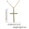 Jewelry Fashion Pendant Copper Zircon Goldplated Cross Lip Chain Electroplating Geometric Style
