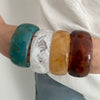 Jewelry Fashion Wide Bracelet Resin Elegant Geometric Polish
