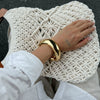 Jewelry Fashionable Retro Resin Asymmetrical Polygonal Elastic Handmade Bracelet
