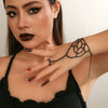 Jewelry Finger Bracelet Metal Geometric Spider Web Electroplated For Women