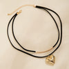 Jewelry Flannel Rope Heart Geometric Simple Electroplated Necklace For Women