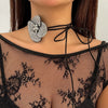 Jewelry Flannel Wax Line Pull Multilayer Tassel Flower Diamond Retro Necklace
