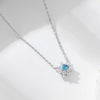 Jewelry Flower Diamond Pendant Necklace 925 Silver For Women