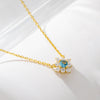 Jewelry Flower Diamond Pendant Necklace 925 Silver For Women