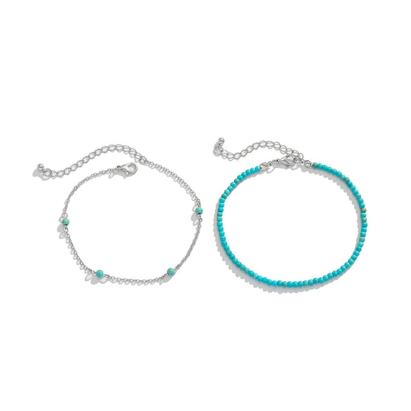 Jewelry Foot Chain Bohemian Multilayer Beaded Star Pattern Plastic Resin Women's