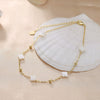 Jewelry Fourleaf Clover Anklet 925 Silver Geometric Women's Fashion Foot Accessories