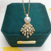 Jewelry Freshwater Pearl Pendant Necklace Copper K Gold Craft Flat Round And Steamed Bread Round Pearl