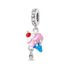 Jewelry Fruit Avocado Pear Raspberry Apple Charm Hanging Bead Silver Plated Dripping Oil