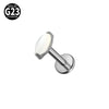 Jewelry G23 Titanium Horse Eye Drop Shape Inner Tooth Flat Lip Piercing