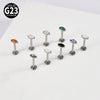 Jewelry G23 Titanium Horse Eye Drop Shape Inner Tooth Flat Lip Piercing