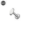 Jewelry G23 Titanium Horse Eye Drop Shape Inner Tooth Flat Lip Piercing