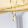 Jewelry Gemstone Letter Electroplated Copper Necklace