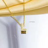 Jewelry Gemstone Letter Electroplated Copper Necklace