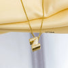 Jewelry Gemstone Letter Electroplated Copper Necklace