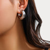 Jewelry Geometric Cshaped Glossy Open Ear Bone Clip Electroplated Minimalist Women's