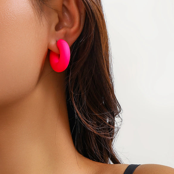 Jewelry Geometric Cshaped Glossy Open Ear Bone Clip Electroplated Minimalist Women's