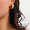 Jewelry Geometric Cshaped Glossy Open Ear Bone Clip Electroplated Minimalist Women's
