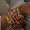 Jewelry Geometric Diamond Design 316L Stainless Steel Goldplated Niche Light Luxury Bracelet