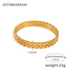 Jewelry Geometric Diamond Design 316L Stainless Steel Goldplated Niche Light Luxury Bracelet
