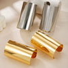 Jewelry Geometric Iron Open Arm Bracelet Punk Modern Exaggerated Wide Electroplating