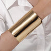 Jewelry Geometric Iron Open Arm Bracelet Punk Modern Exaggerated Wide Electroplating