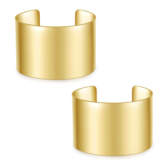 Jewelry Geometric Iron Open Arm Bracelet Punk Modern Exaggerated Wide Electroplating