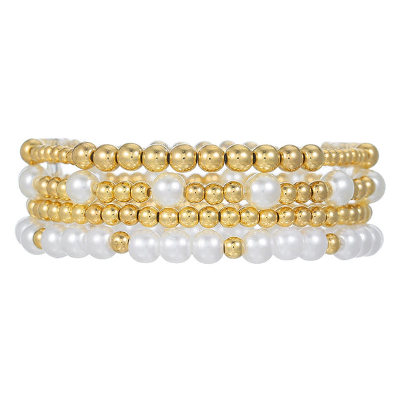 Jewelry Geometric Pearl Ccb Shell Handmade Bracelet