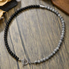 Jewelry Geometric Punk Style Frosted Artificial Crystal Alloy Men's Bracelet With Polishing