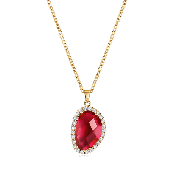 Jewelry Geometric Wings Microinlaid Cubic Zircon Women's Multicolor Necklace Ball Chain Mixed Gem Inlay Diamond Style