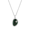 Jewelry Geometric Wings Microinlaid Cubic Zircon Women's Multicolor Necklace Ball Chain Mixed Gem Inlay Diamond Style